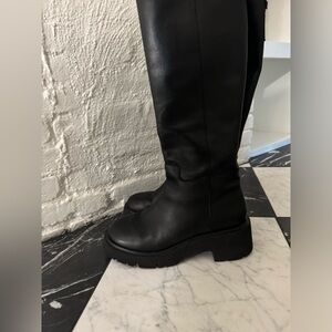 CAMPER brand vegan leather lug sole knee boots